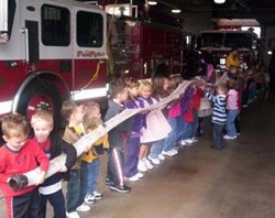 Children learning about the firehose