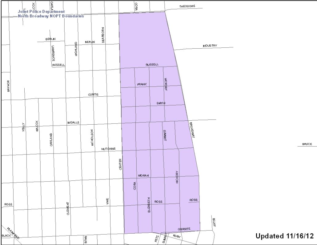 north broadway map