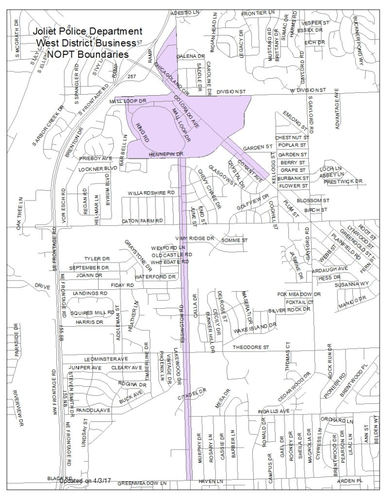 west business district map