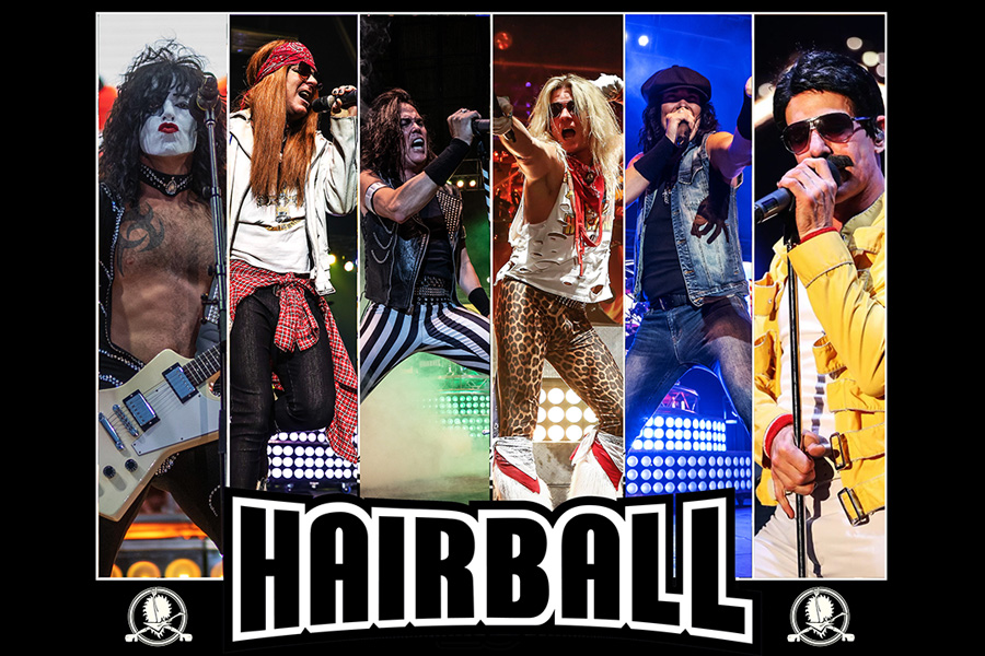 Hairball 6 classic rock tribute artists with hair