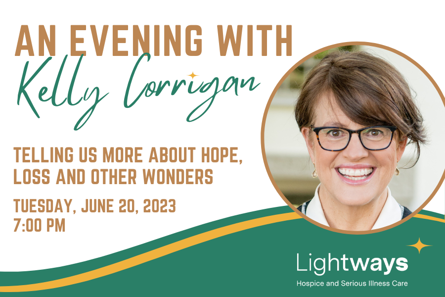 An eveing with Kelly Corrigan Telling us more about hope loss and other wonders