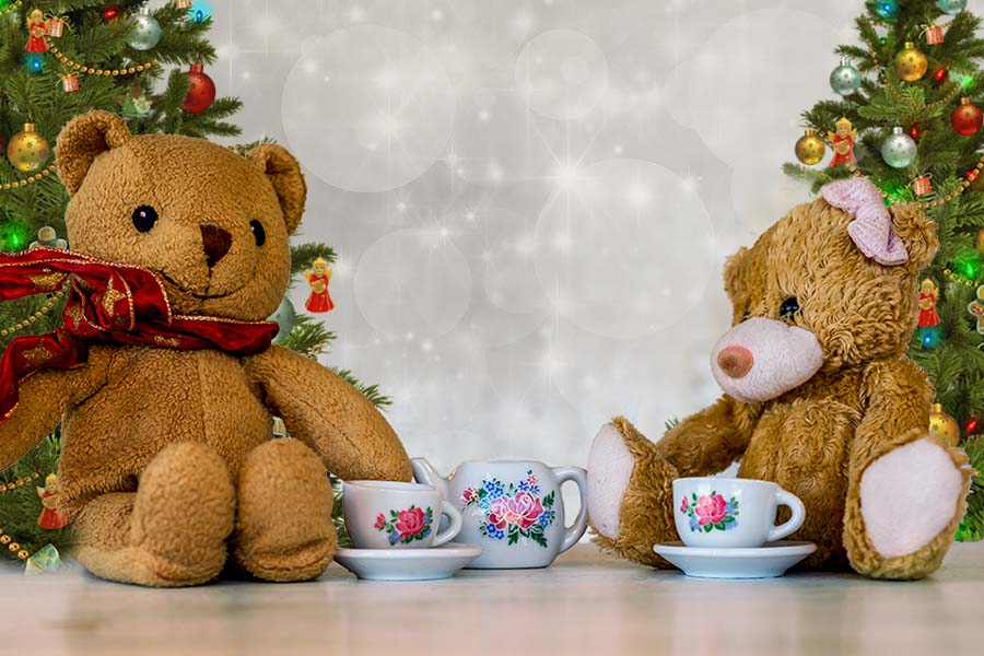 Teddy Bears having tea