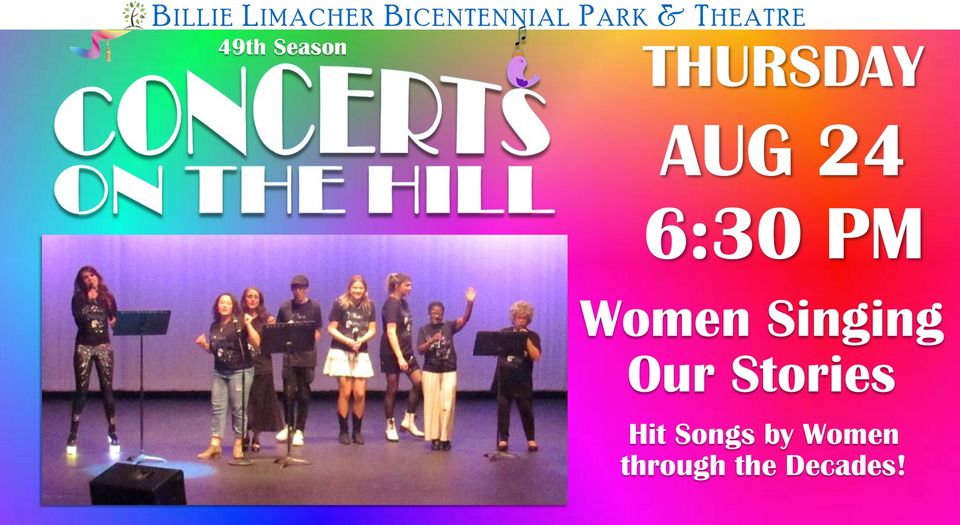 August 24 Concert on the Hill Women Singing Our Stories