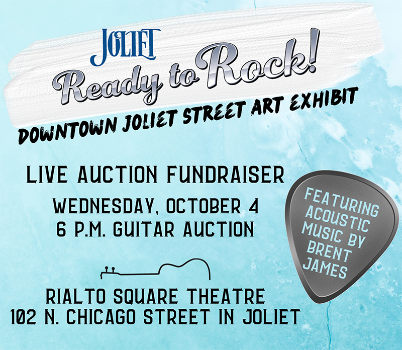 Joliet Ready to Rock Downtown Joliet Street Art exhibit live auction fundraiser