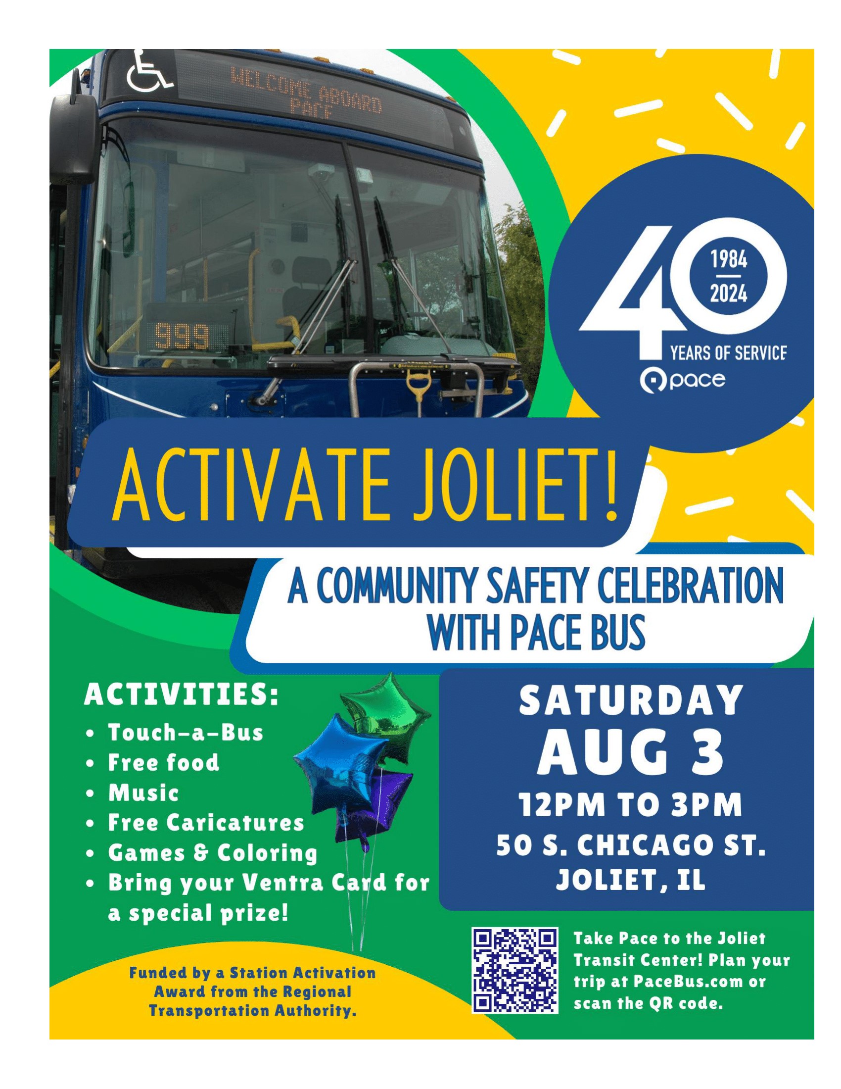 A Community Safety Celebration with Pace Bus