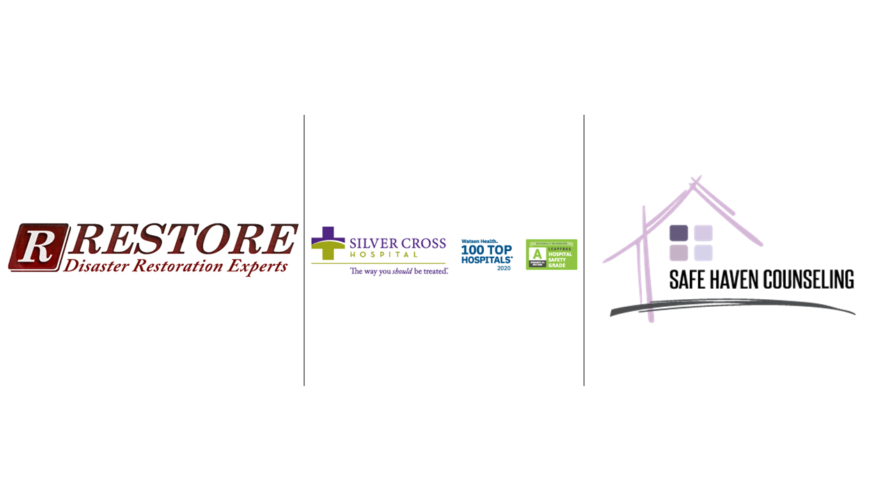 Restore, Silver Cross, Safe Haven Logos