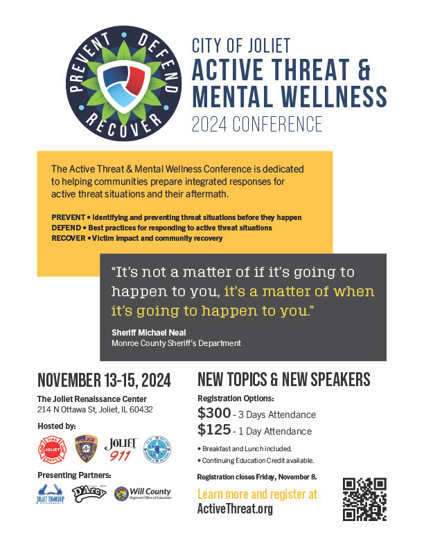 Active Threat & Mental Wellness Conference Flyer